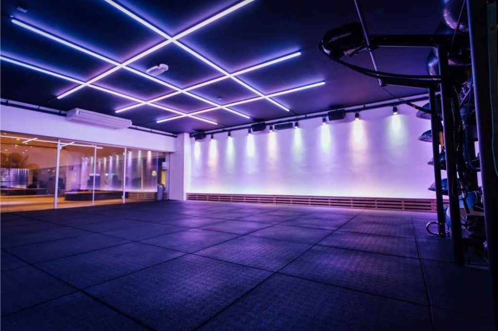 groepsles zaal bij de workout club